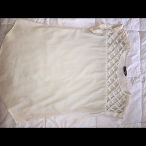 Cream white blouse